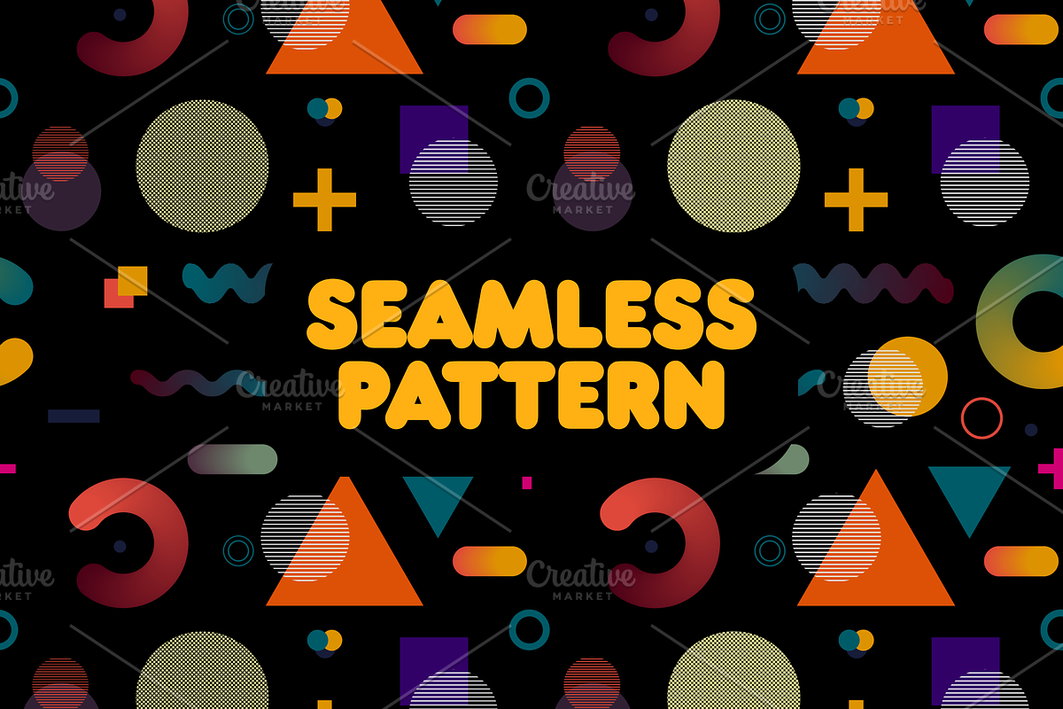 Memphis Pattern, a Pattern Graphic by Art's and patterns (Photo 1 of 3)