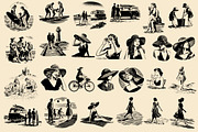 Vintage Coastal Travel Illustrations, an Object Illustration by Nocturnal Wolf (Thumbnail 17 of 27)