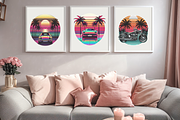 Retro Sunset Sublimation Bundle, a Decorative Illustration by Bubble Pixel (Thumbnail 5 of 6)