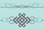 Set Vector Vintage Elements, an Outline Icon by kio (Thumbnail 4 of 4)