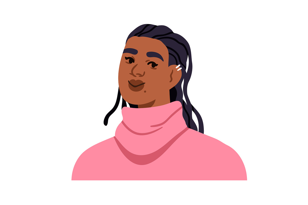 African-American women portraits set, a Person Illustration by Good Studio (Photo 14 of 16)
