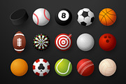 Sport equipment ball set, an Object Graphic by Lunarts Studio (Thumbnail 2 of 5)