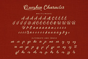 Queshia, a Script Font by kerismaker (Thumbnail 8 of 10)