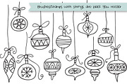 Hand Drawn Bulbs Clipart and Brushes, a Decorative Illustration by Colors on Paper (Thumbnail 5 of 5)