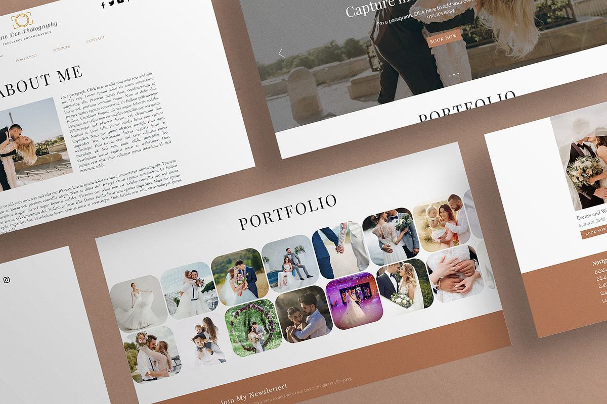 Photographer Portfolio Website (Wix), a Shopify Template by Parrot Designs (Photo 2 of 4)