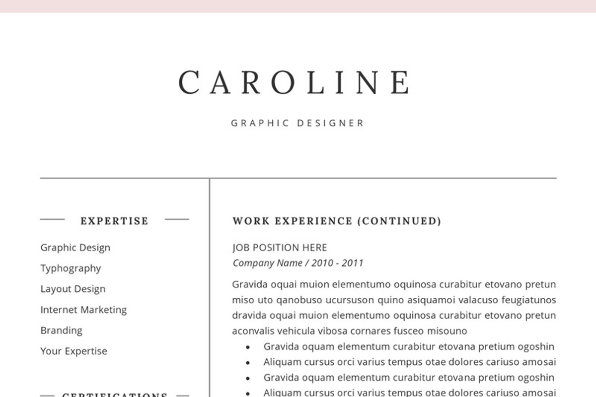 Professional Resume/CV Template, a Resume Template by GResume (Photo 8 of 9)