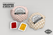 Wrapper and Sauce Set Mockup, a Packaging Mockup by INCDesign (Thumbnail 3 of 7)