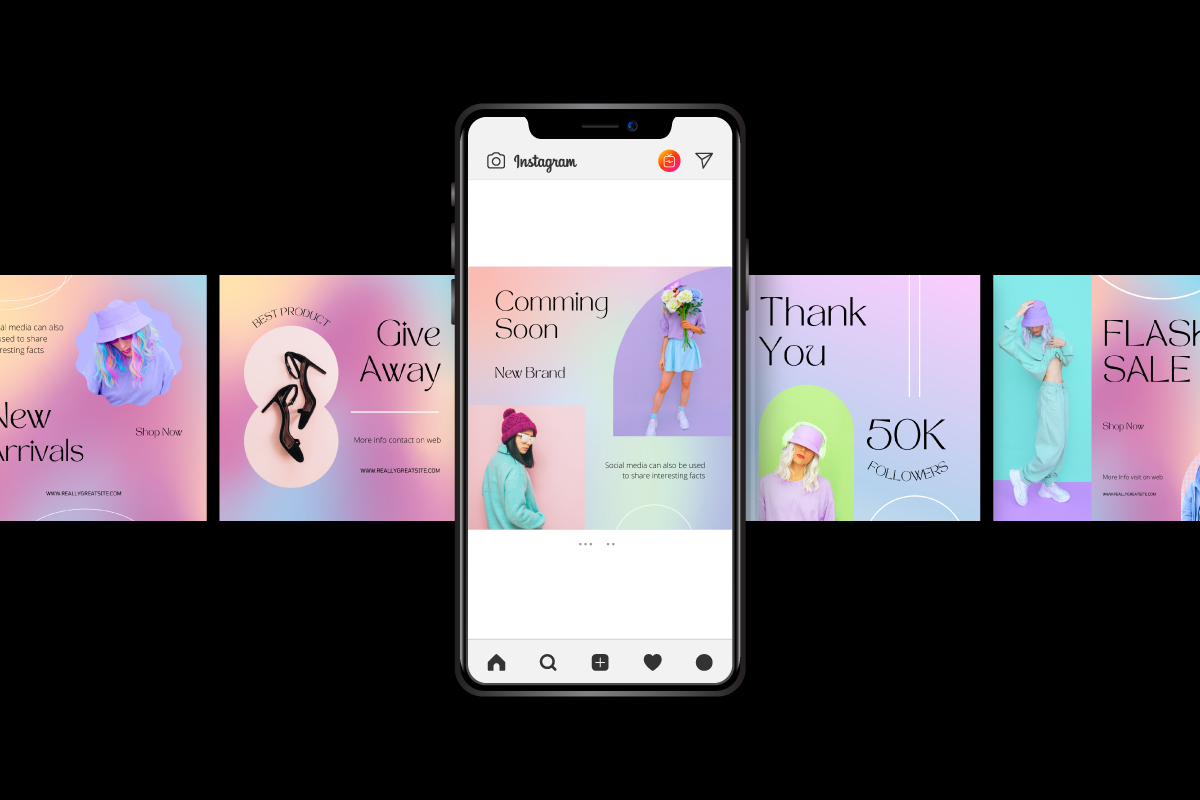 Femich Fashion - Canva Instagram, a Social Media Template by Inkofert (Photo 2 of 11)