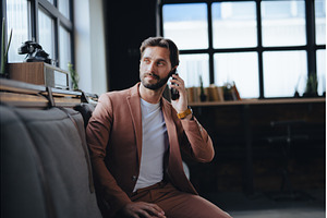 Businessman preparing for meeting, a Business Photo by HalfPoint
