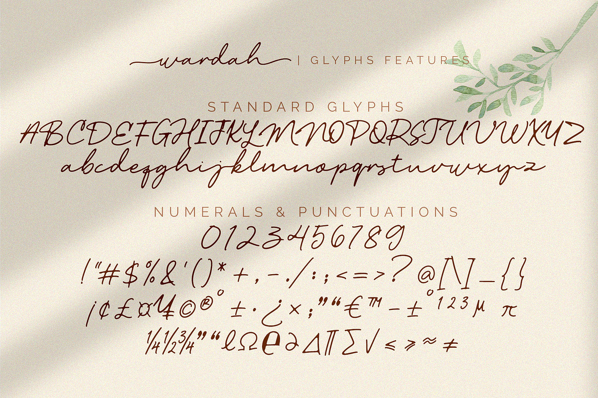 Wardah, a Script Font by Omotu Studio (Photo 9 of 12)