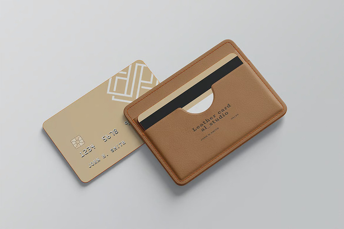 Leather Card Holder Mockup, an Advertising Mockup by zpackcreative (Photo 5 of 5)