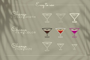 Elegant Bar Cocktail bundle, a Food Illustration by Chakraborty Design (Thumbnail 12 of 13)