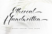 Ethereal Handwritten, a Script Font by Letterara (Thumbnail 1 of 13)