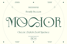 MOSIOR Stylish Serif Typeface