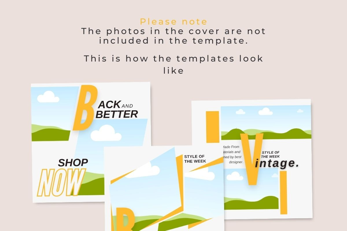 Stay Golden - Canva Instagram Template preview 5