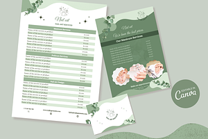 Nail Salon Promo Canva Templates