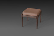 Chair with brown leather pillow, a Furniture 3D Model by NojskaAksjon (Thumbnail 1 of 20)
