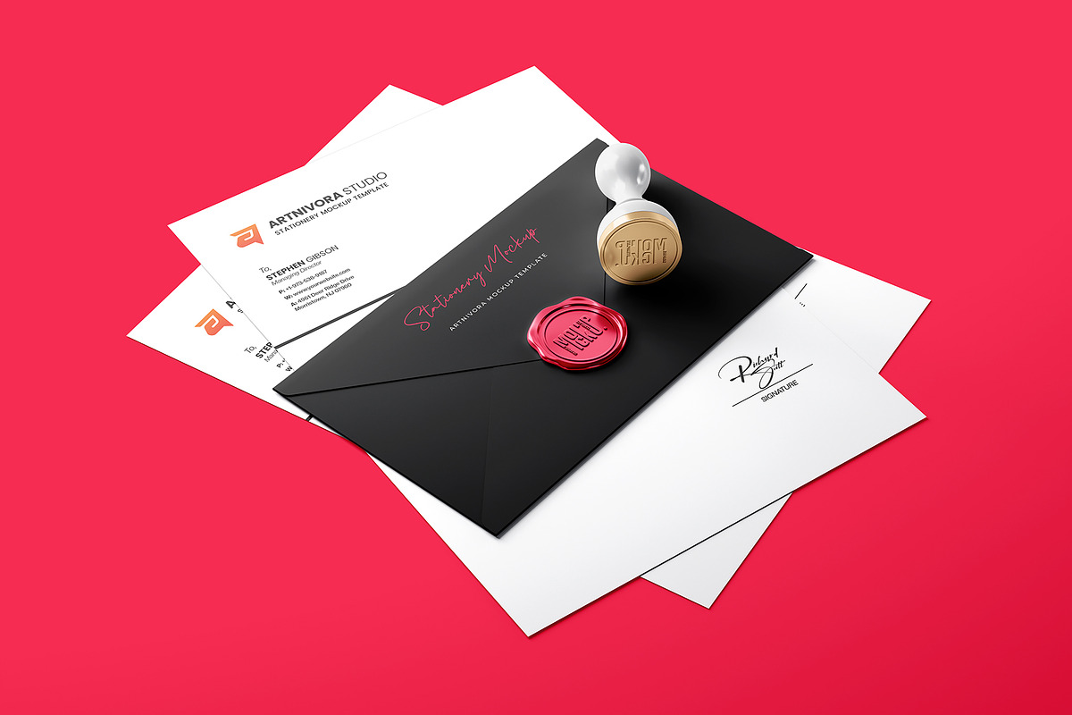 Stationery Mockup Sets, an Advertising Mockup by Artnivora.Std (Photo 4 of 4)
