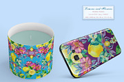 Lemons and Flowers pattern, a Pattern Graphic by Alena Lazareva (Thumbnail 6 of 6)