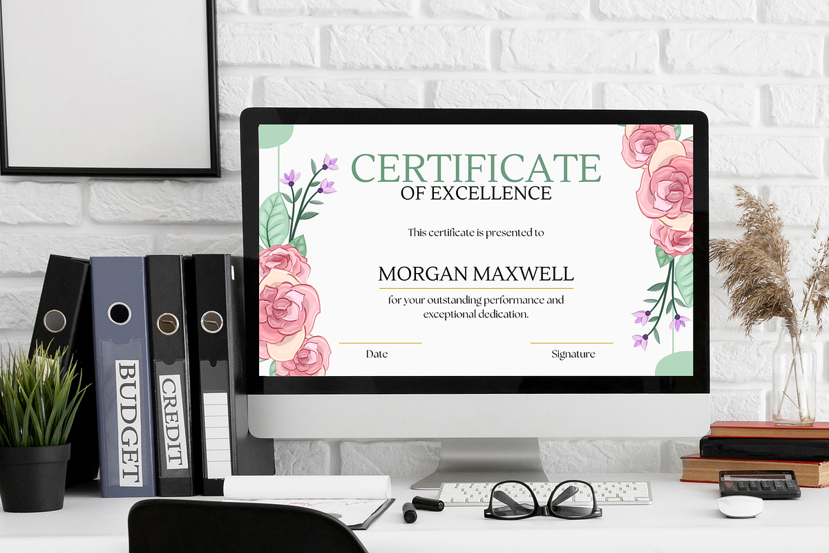 5 Organic Certificates Templates, a Templates & Theme by TemplateCastleStore (Photo 6 of 9)