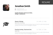 Minimal Curriculum Vitae CV - Resume, a Resume Template by GoodDesignCreation (Thumbnail 2 of 3)