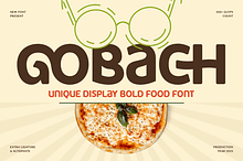 Gobach - Unique Bold Food Font