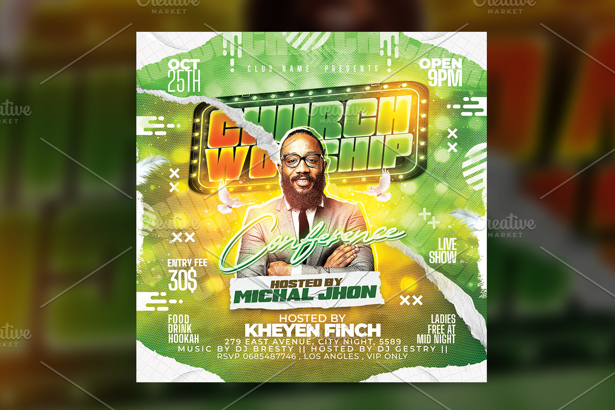 Church Flyer Template, a Flyer Template by RTXdesinger99 (Photo 3 of 3)