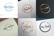 Feminine Logo Creator Kit - Circle, a Branding & Logo Template by Pulp Creative Studios (Thumbnail 2 of 10)