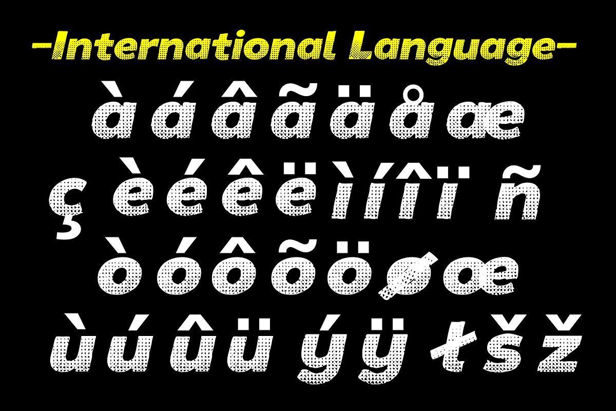 Halftone Retro Font, a Sans Serif Font by Art StoreID (Photo 9 of 14)