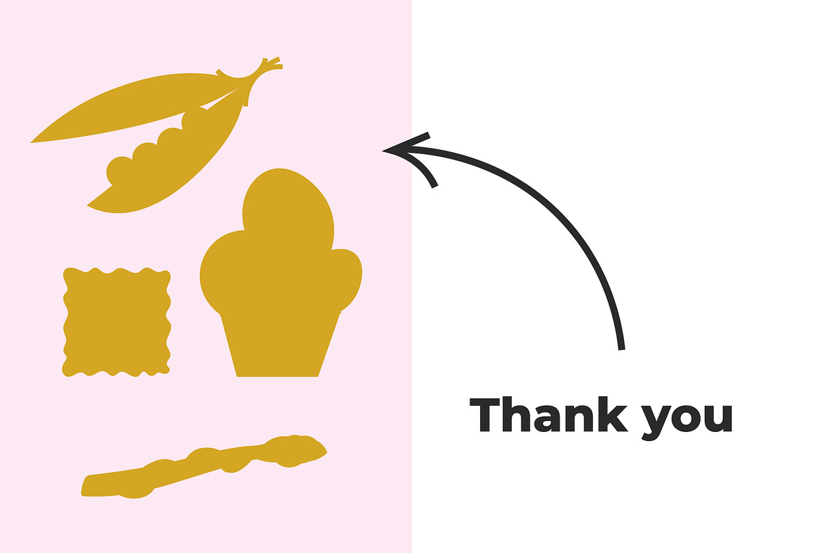 FOOD SHAPES SET (53 ELEMENTS), an Outline Icon by Bonfloret Studio (Photo 9 of 9)