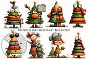 Whimsical Christmas Funny Tree PNG, an Illustration by OK Design (Thumbnail 2 of 6)