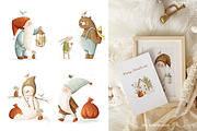 Happy Holidays. Christmas collection, an Animal Illustration by polikarpovaart (Thumbnail 6 of 15)