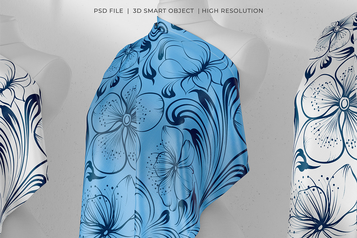 Realistic Square Silk Scarf Mockup, an Apparel Mockup by My Mockup (Photo 1 of 3)