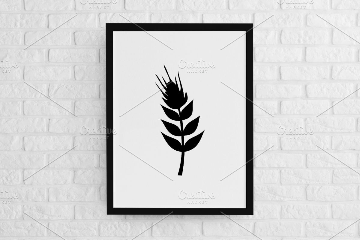 Wheat Silhouette SVG, a Food Illustration by newminddesign (Photo 2 of 3)