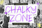 Chalky Zone Scribble Font, a Handwritten Font by Typehand Studio (Thumbnail 1 of 10)