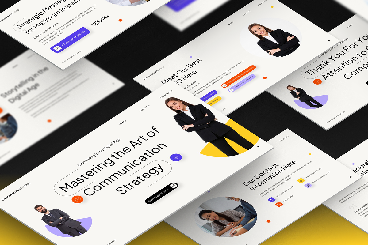 Communication Strategy Presentation, a Presentation Template by Annora Studio (Photo 7 of 7)