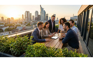 Team on Rooftop, a Business Photo by CREATIVEDEF
