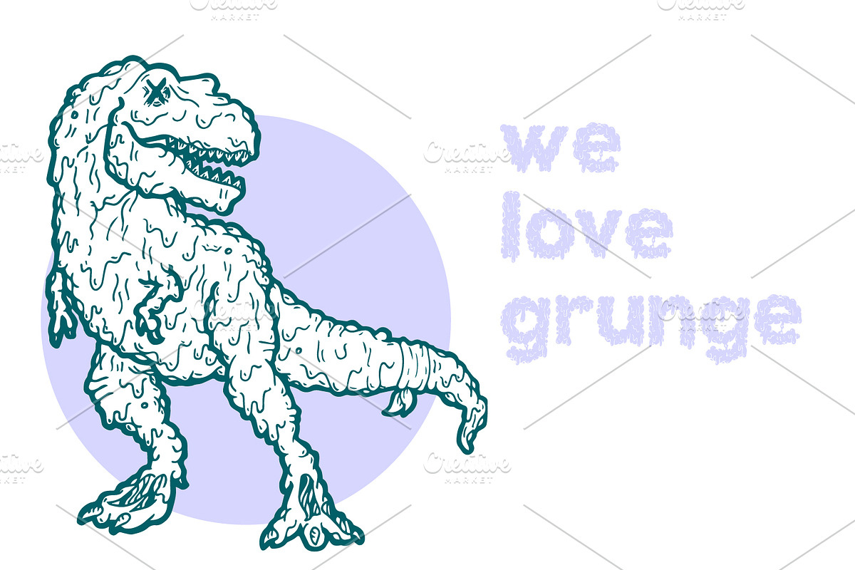 Melting Animals Vector Illustrations, an Animal Illustration by Macaroni Mayhem (Photo 1 of 7)