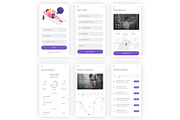 Fitness & Gym Workout Adobe XD App, an UI Kit Template by themelove (Thumbnail 9 of 9)