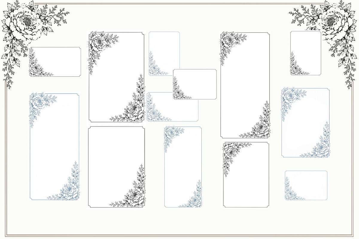 Peony Floral Wedding Suite, a Decorative Illustration by AW Studios (Photo 4 of 7)