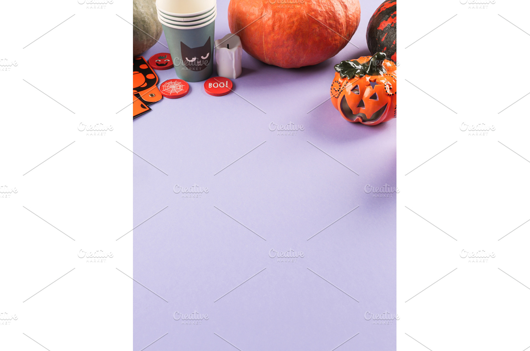 Halloween purple frame background, a Holiday Photo by Lifemorning