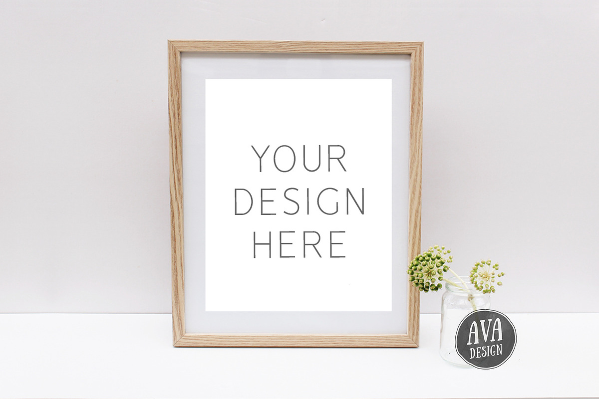 8x10 Photo Frame Mockup, a Print Template by Ava Design (Photo 1 of 2)