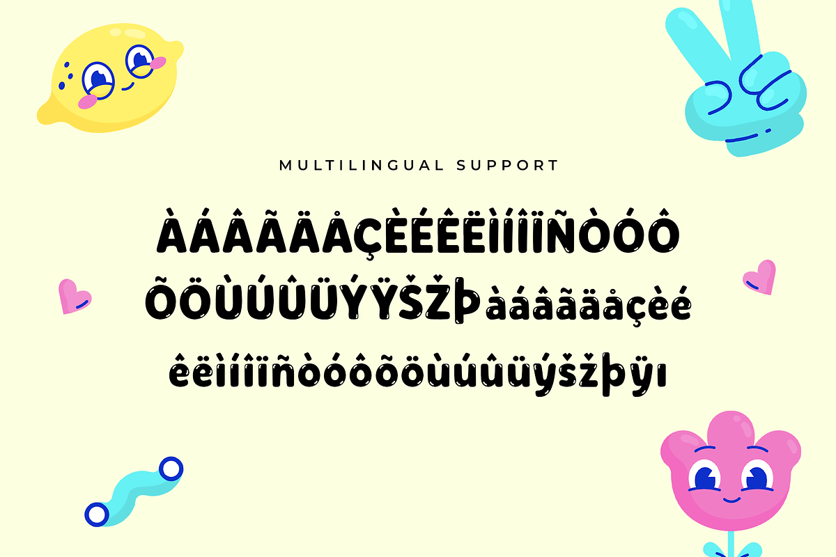 Bumbipo – A Modern Kids Font, a Sans Serif Font by overlaytemplates (Photo 5 of 5)