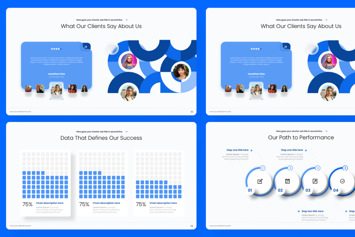 Company profile - Glassmorphic preview 5