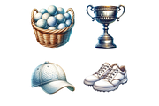 Golf Clipart PNG, a Sport Illustration by HoneyBunnyDigital (Thumbnail 4 of 5)
