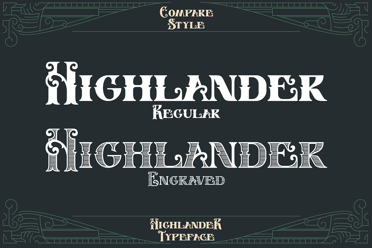 Highlander, a Font by Drizy (Photo 2 of 12)