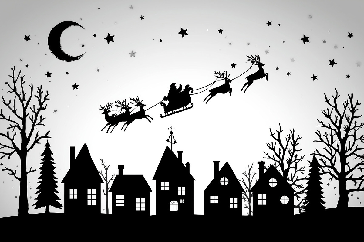 Christmas Sky Vector Collection, an Illustration by jahid234 (Photo 3 of 20)