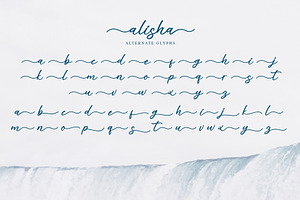 Alisha - Sweet Calligraphy Font