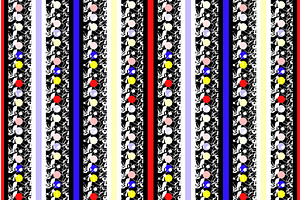 Boho Eclectic Gypsy Stripe Seamless, a Pattern Graphic by Sharon Schwalbe