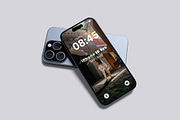 iPhone 15 Pro Mockup, an iPhone Mockup by Pikachudesign (Thumbnail 4 of 5)